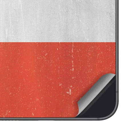 Peru Flag Distressed Galaxy S25 Skin